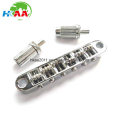 OEM Custom CNC Machining Acoustic Electric Guitar Bridge, Aluminum Guitar Bridge with Chrome Finish